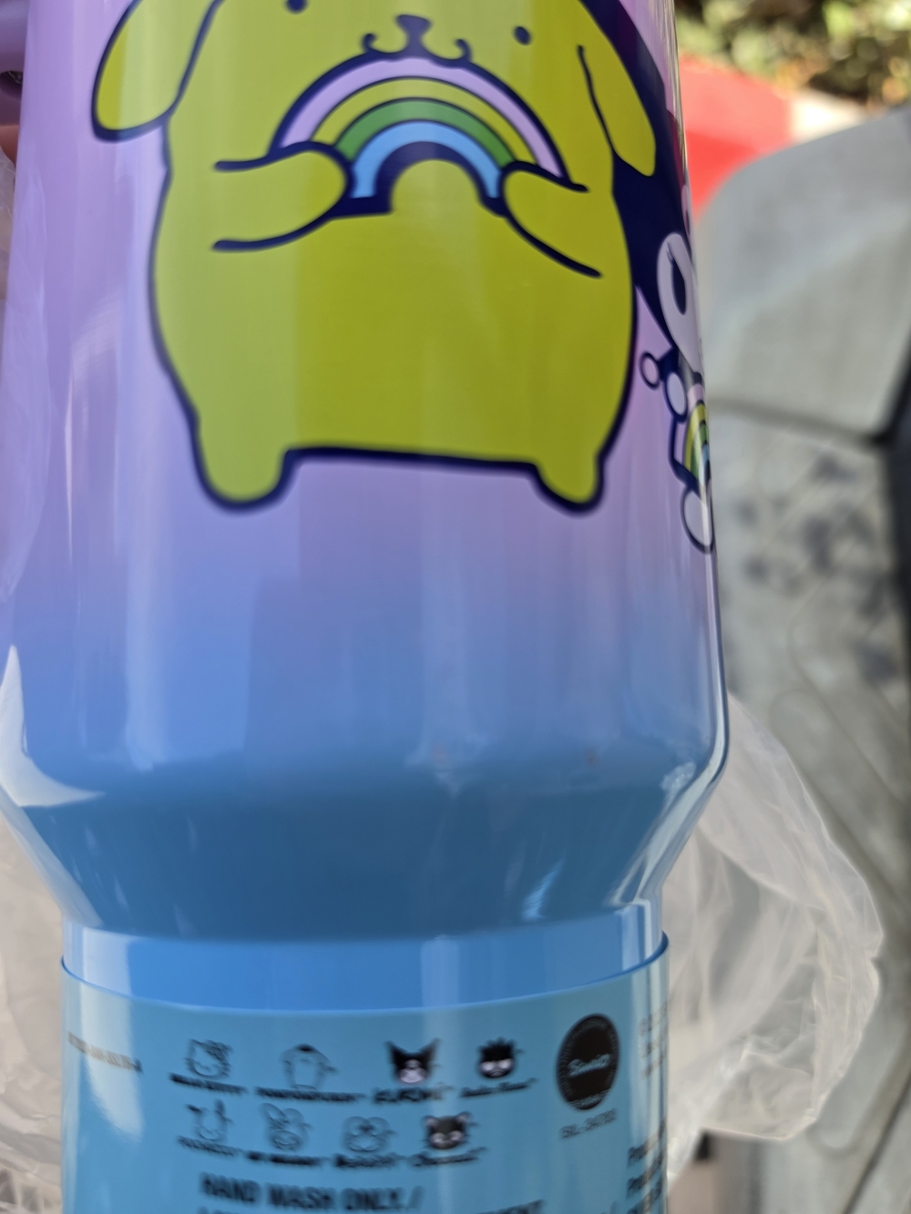 Hello Kitty Light Pink and Light Blue Tumbler Cup with Straw.  Please See Pictur - Picture 8 of 8